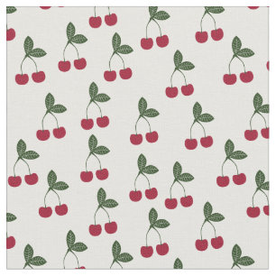 Red Cherries Pattern Fabric