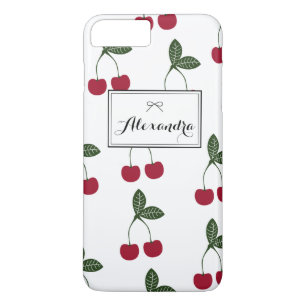 Red Cherries Pattern Personalised iPhone 7 Plus Case-Mate iPhone Case