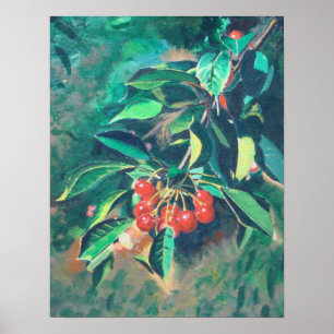 Red Cherries Poster