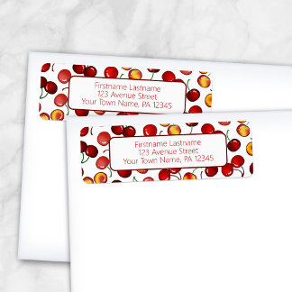 Red Cherries Return Address