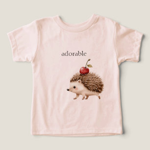 Red Cherry Adorable Hedgehog