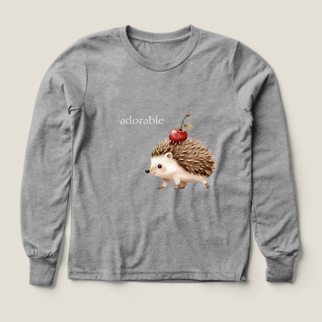Red Cherry Adorable Hedgehog (Design Front)