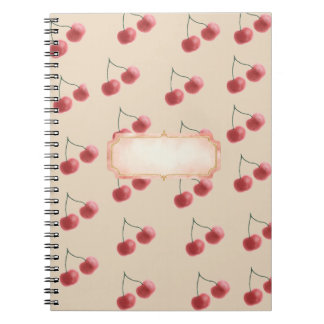 Red cherry aesthetic notebook 📓