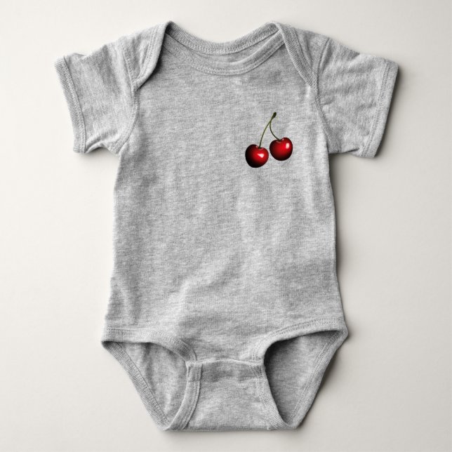Red Cherry Baby Bodysuit (Front)