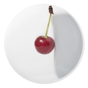 Red Cherry Berry Ceramic Knob