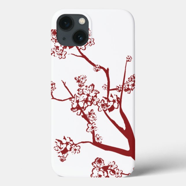 Red Cherry Blossom iPad Air Case (Back)