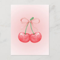 Red cherry bow