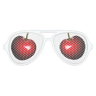 Red Cherry Eyes Funny Party Sunglasses