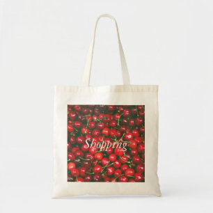 Red Cherry - I Love You (customisable text) Tote Bag