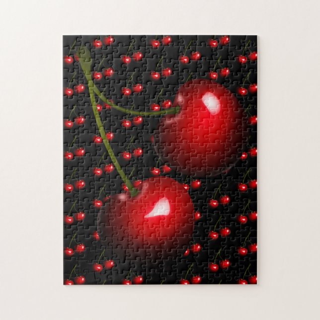 Red Cherry Jigsaw Puzzle — Sweet (Vertical)