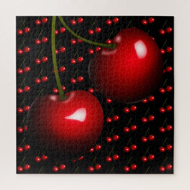 Red Cherry Jigsaw Puzzle Sweet Gift (Vertical)