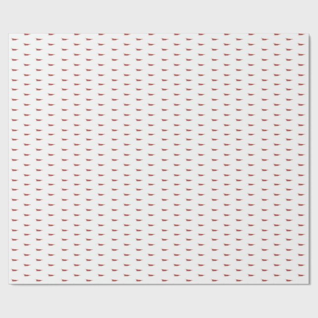Red cherry shrimp RCS  Wrapping Paper (Flat)