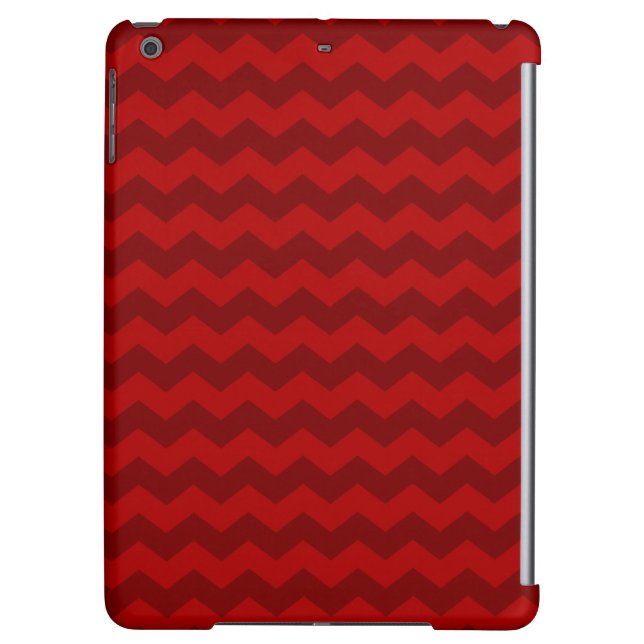 Red chevrons iPad air cover (Back)