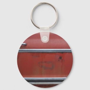 Red Chevy silver trim Key Ring