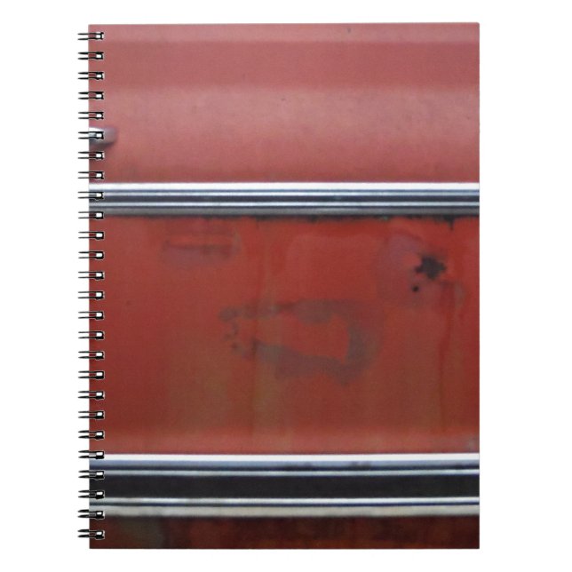 Red Chevy silver trim Spiral Notebook (Front)