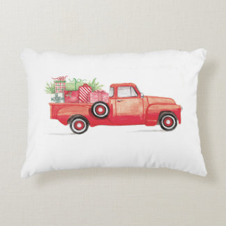 Red Chevy Truck Pillow