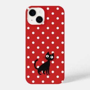 Red Chic Polka Dot  iPhone 14 Case