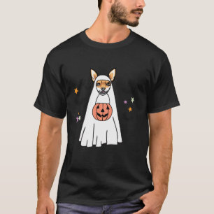 Red Chihuahua Boo Ghost Dog Lover Halloween Costum T-Shirt