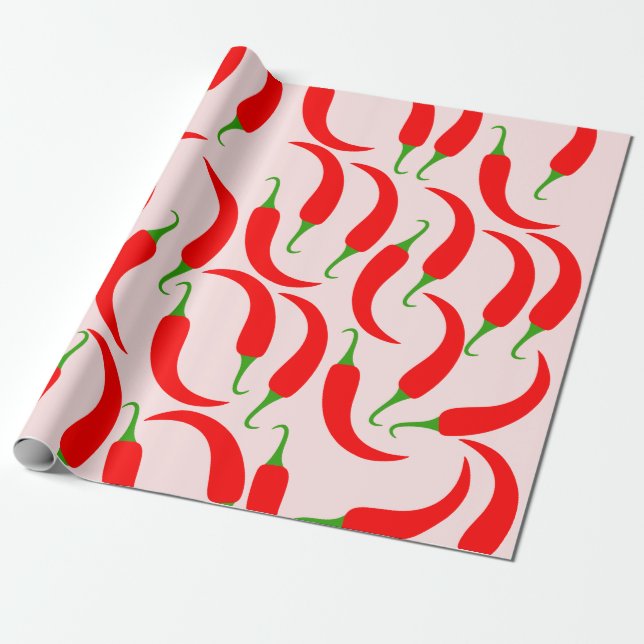 Red Chili Wrapping paper (Unrolled)