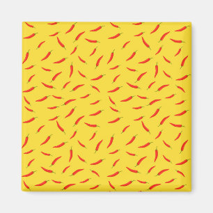 Red Chilies Pattern Magnet