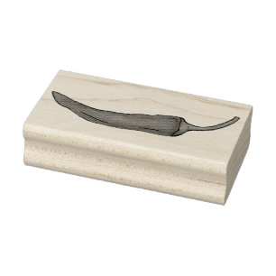 Red Chilli Chile Pepper Hot Spicy Peppers Stamp