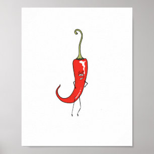 Red chilli funny poster