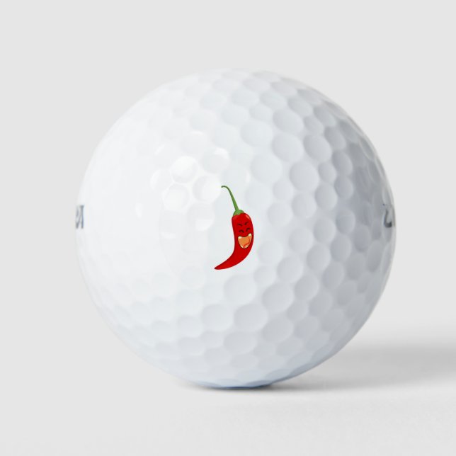 Red Chilli Golf Balls (Front)