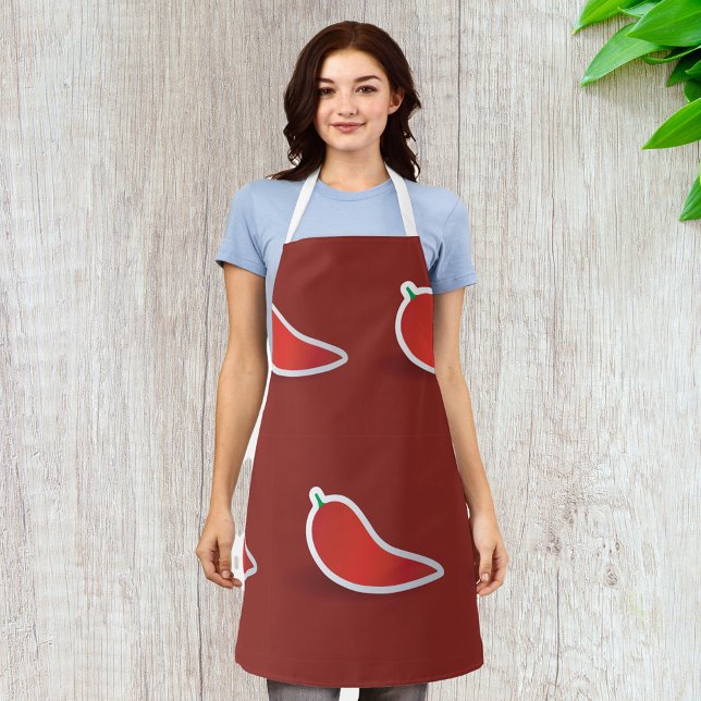 Red Chilli Pepper Apron (Creator Uploaded)