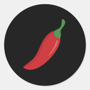 Red Chilli Pepper Classic Round Sticker