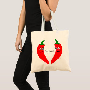 Red Chilli Pepper Design Tote Bag
