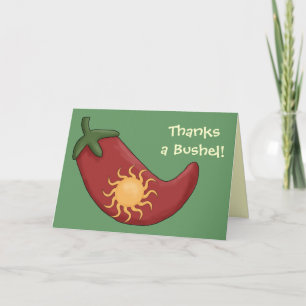 Red Chilli Pepper - Western Thank You Card
