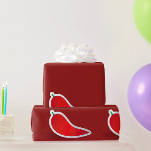 Red Chilli Pepper Wrapping Paper
