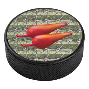 Red Chilli Peppers cactus hockey puck
