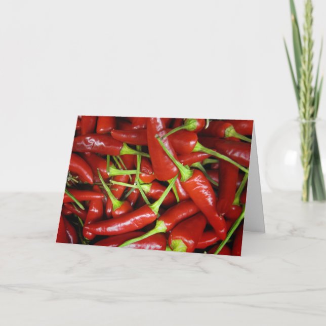 Red Chilli Peppers Gift Range Card (Front)