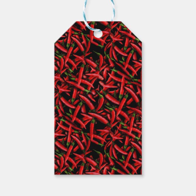 Red Chilli Peppers Gift Tags (Front)