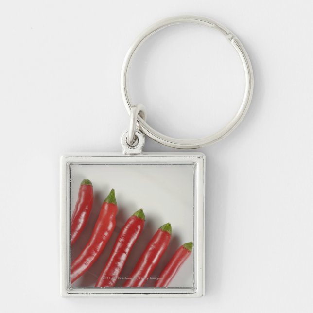 Red chilli peppers key ring (Front)