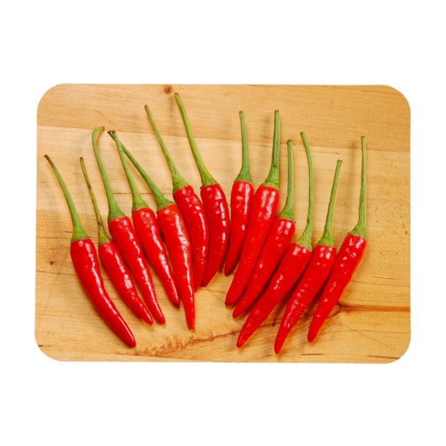 Red chilli peppers magnet (Horizontal)