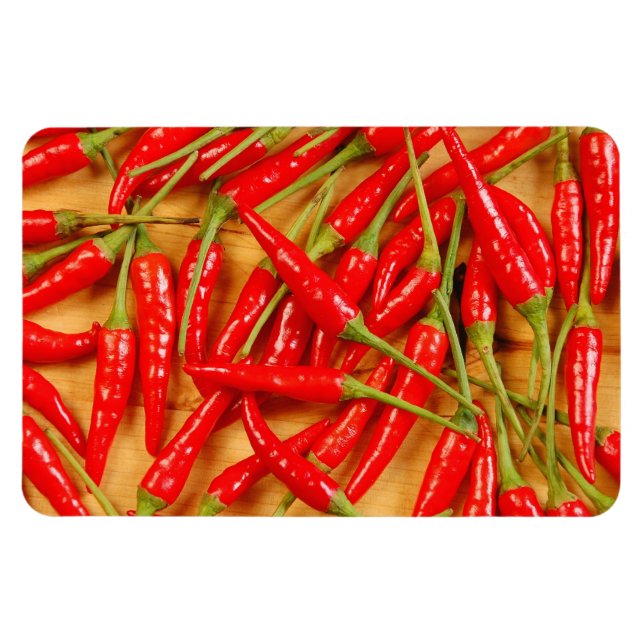 Red chilli peppers magnet (Horizontal)