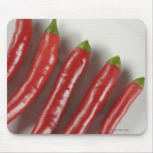 Red chilli peppers mouse pad