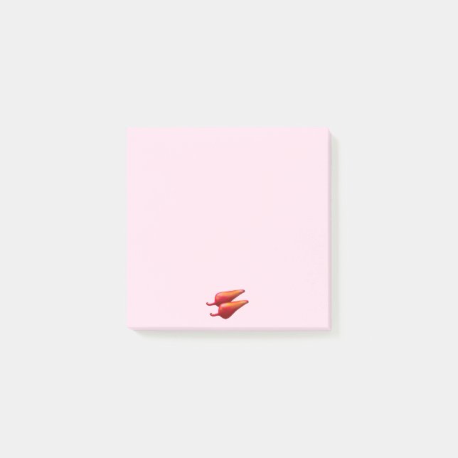 Red Chilli Peppers pink note pads (Front)