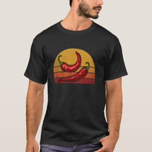 Red Chilli-Peppers, Red Hot Vintage Chilli-Peppers T-Shirt