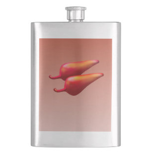 Red Chilli Peppers stainless steel flask