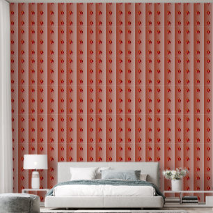 Red Chilli Peppers textured vinyl wallpaper vert
