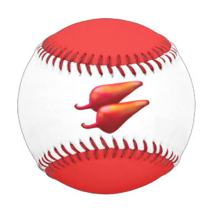 Red Chilli Peppers white and red baseball