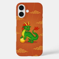 Red Chinese Dragon on Red