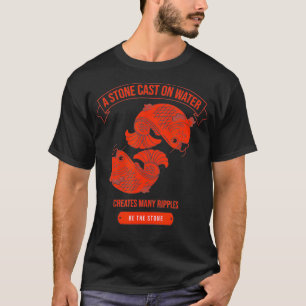 Red Chinese Koi Fish Lanterns  Asian Wisdom T-Shirt