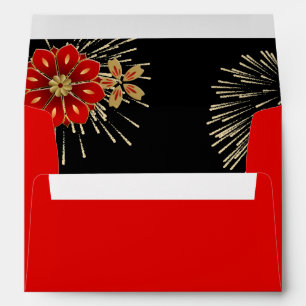 Red Chinese New Year Gold Goat Envelope