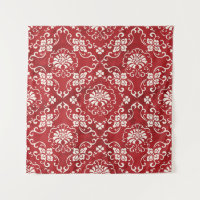 Red Chinese spiral flower background.
