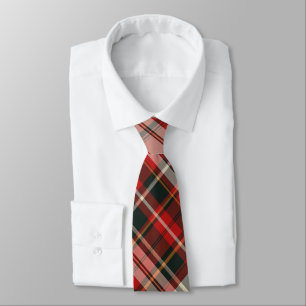 Red, Chocolate & Cream Plaid  Tie
