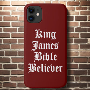 Red Christian Faith King James Bible Believer Case-Mate iPhone Case